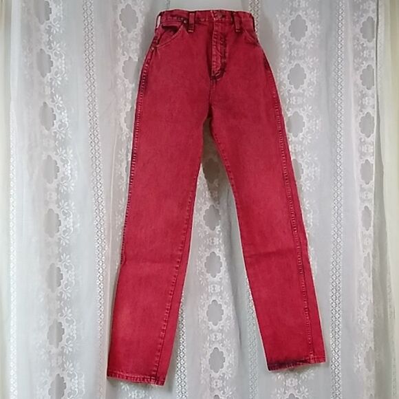 VTG Rate Wrangler 14MWZRE Made In USA 100% Cotton W's Jeans High Waist 7 X 34 - Picture 4 of 16